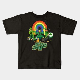 Leprechaun Griddy Dance St Patricks Day 2023 Boys Girls Men Kids T-Shirt